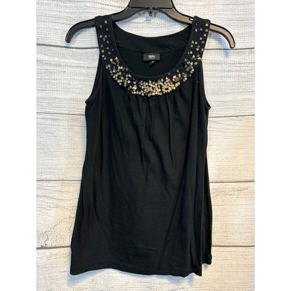 Mossimo Tank Top with Gold Sequins Size M - Picture 1 of 2